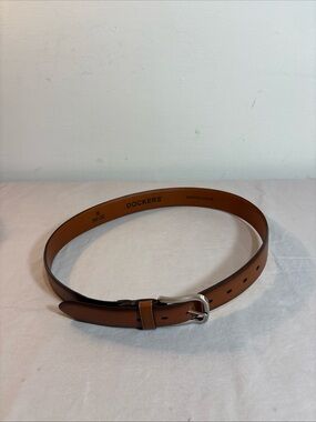 Dockers Men’s Brown Leather Belt - Classic Casual Style. Size S 30-32